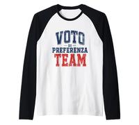 Voto Di Preferenza Team Ironica Prima Repubblica Camiseta Manga Raglan