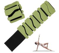 Votoko 2 Piezas Pesas Tobillos(Cada 1lb), Ajustables Ankle Weights, Unisex Pesas para Tobillos y Muñecas, Portátil Lastres Tobillos para Yoga, Pilates, Correr, Natación, Aeróbic (Verde)