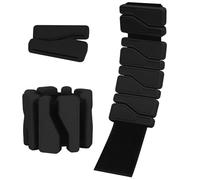 Votoko 2 Piezas Pesas Tobillos(Cada 1lb), Ajustables Ankle Weights, Unisex Pesas para Tobillos y Muñecas, Portátil Lastres Tobillos para Yoga, Pilates, Correr, Natación, Aeróbic (Negro)