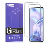Votvloay 2 Piezas Protector Pantalla para Xiaomi Mi 11 Lite 4/5G/ Mi 11 Lite 5G NE,Cristal Templado, Dureza 9H, Ultra Transparente, Anti Arañazos, Sin Burbujas,Ultra Resistente
