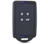 Votvlog Funda de Llave Coche 4 Botones para Renault, Cáscara Protectora Llave de Silicona para Renault Clio Espace Master Talisman Megane Grand Scenic Kadjar Captur Koleos2 Zoe Arkana Twingo (Azul)