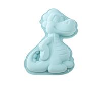 Votvlog Molde Dinosaurio Silicona Molde Pastel Dinosaurio 3D Molde para Hornear Dinosaurios Molde de Silicona para Cumpleaños Infantil Diy Tartas Helado Chocolate Pan Postre Pudín sin BPA, Azul