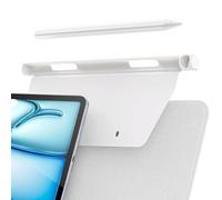 Votvlog Soporte Metálico Lápices Compatible con Apple Pencil Pro& 2ª Gen, Compatible con Magic Keyboard, Smart Keyboard Folio y Otras Fundas Magnéticas, Mantén Apple Pencil su Sitio (Blanco)