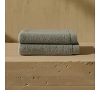 VOUCLER - Oasis Juego de 2 Toallas de Mano 50x90 CM Gris | 100% Algodón Peinado 550 g/m² | Alta absorción y Calidad | Juego Toallas Baño Premium | Ideal para el Hogar Y SPA | Certificado Oeko-Tex