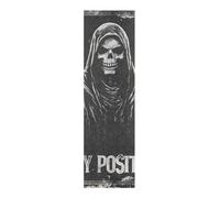voucong Cinta de agarre antideslizante con diseño de calavera de Dios de la Muerte para monopatín, 33 x 9 pulgadas, lijas para monopatín