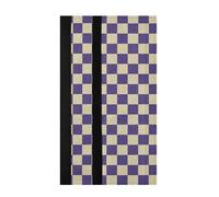 voucong Cubierta para manija de puerta de microondas a cuadros americanos morados y blancos, lavable, decoración del hogar, mantiene los electrodomésticos de cocina limpios y sin manchas de huellas