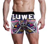 voucong Flower 29 - Ropa interior colorida de portero de hockey para hombre, ropa interior para correr, Flower 29 - Portero de hockey colorido, S
