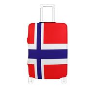 voucong Funda elástica para equipaje, a prueba de arañazos, protector de equipaje de 45,7 a 81,3 cm, bandera de Noruega, Bandera de Noruega, XL 29-32 in, Clásico