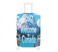 voucong - Funda elástica para equipaje antiarañazos, para maletas, protector de equipaje de 18 a 32 pulgadas, bienvenido a Canadá, Bienvenido a Canada Scenery Culture, XL 29-32 in, Clásico