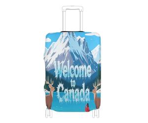 voucong - Funda elástica para equipaje antiarañazos, para maletas, protector de equipaje de 18 a 32 pulgadas, bienvenido a Canadá, Bienvenido a Canada Scenery Culture, XL 29-32 in, Clásico