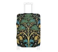 voucong - Funda elástica para equipaje antiarañazos, protección para equipaje de 18 a 32 pulgadas, William Morris Green Life Tree, William Morris Green Life Tree, S 18-20 in, Clásico