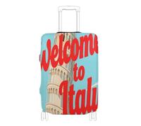 voucong Funda elástica para equipaje de viaje, resistente a los arañazos, para maletas, protección de equipaje, ajuste de 18 a 32 pulgadas, bienvenido a la cultura del paisaje de Italia, Bienvenido a