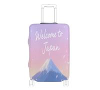 voucong Funda elástica para equipaje, resistente a los arañazos, ajuste para maleta, protección para equipaje, ajuste de 45,7 a 81,3 cm, bienvenido a la cultura del paisaje de Japón, Bienvenido a