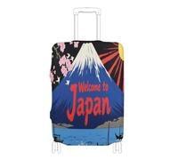 voucong Funda protectora elástica para equipaje, antiarañazos, para maleta, de 45,7 a 81,3 cm, bienvenido a la cultura del paisaje de Japón, Bienvenido a Japan Scenery Culture, M 22-24 in, Clásico