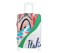 voucong Funda protectora elástica para equipaje, antiarañazos, protección para equipaje, ajuste de 18 a 32 pulgadas, bienvenido a la cultura del paisaje de Italia, Bienvenido a Italy Scenery Culture