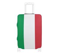 voucong - Funda protectora elástica para equipaje grande, lavable, para equipaje de mano, para bandera de Italia, color verde y rojo, Bandera de Italia Verde Rojo, S 18-20 in, Clásico