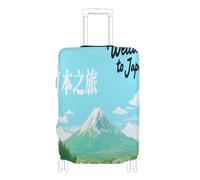 voucong - Funda protectora elástica para equipaje grande, lavable, protector de equipaje para 18-32 pulgadas, bienvenido a la cultura del paisaje de Japón, Bienvenido a Japan Scenery Culture, XL 29-32