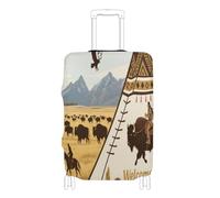 voucong Funda protectora elástica para equipaje, resistente a los arañazos, ajuste de maleta de mano, esencial de viaje, ajuste de 18 a 32 pulgadas, bienvenido a la cultura del paisaje de Canadá