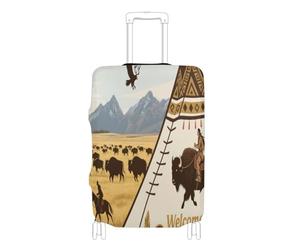 voucong Funda protectora elástica para equipaje, resistente a los arañazos, ajuste de maleta de mano, esencial de viaje, ajuste de 18 a 32 pulgadas, bienvenido a la cultura del paisaje de Canadá