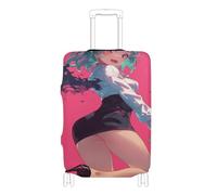 voucong Fundas elásticas de equipaje para maletas, funda lavable para maleta, accesorio de viaje, ajuste de 18 a 32 pulgadas, anime Girl Red Evil, Anime Girl Red Evil, S 18-20 in, Clásico