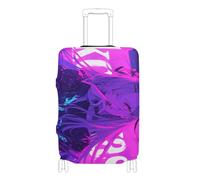 voucong - Fundas elásticas grandes para maletas lavables, fundas de maleta, ideales para viajes de 18 a 32 pulgadas, Chica de anime digital genial, XL 29-32 in, Clásico