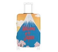 Voucong - Fundas elásticas para maletas de equipaje resistentes a los arañazos, funda protectora de maleta, para 18-32 pulgadas, bienvenido a la cultura del paisaje de Japón, Bienvenido a Japan