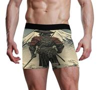 voucong Japanese Mountain Waves Samurai - Calzoncillos tipo bóxer para hombre, ropa interior para hombre, Japanese Mountain Waves Samurai, S