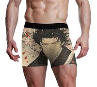 voucong Japanese Samurai Cherry Blossoms - Calzoncillos tipo bóxer para hombre, Flores de cerezo samurái japonés, XL