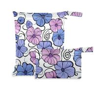 voucong New Zealand Koru Beauty Flower prop1 - Bolsa para traje de baño, 2 unidades, bolsa de pañales esenciales con asas para escenarios