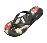 voucong Red Poker Mysterious Black Girl - Chanclas de goma antideslizantes para hombre, sandalias de playa para yoga (prop1), Red Poker Mysterious Black Girl, X-Small