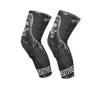 voucong Rodilleras antideslizantes con diseño de calavera de Dios de la Muerte para hombres, lucha libre, baloncesto