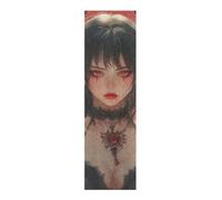 voucong Rollo de cinta de agarre para monopatín estilo anime Demonic Beauties, a prueba de desgarros, cinta de agarre de fusión para scooters, 83 x 23 cm, lija para patineta
