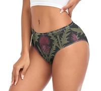 voucong Ropa interior vintage floral William Morris para mujer, ropa interior transpirable, William Morris floral vintage, XS
