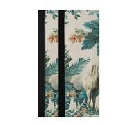 voucong Tropical Pony Blu Ray Off White - Cubiertas para manijas de refrigerador, decoración del hogar, mantiene los electrodomésticos de cocina limpios y sin manchas y huellas dactilares para