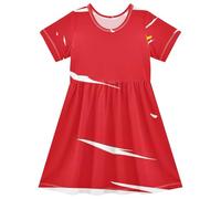 voucong Vestido casual de manga corta para niñas de la Unión Soviética de la Unión Soviética de Repúblicas Socialistas, Unión de la Unión Soviética de Repúblicas Socialistas Soviéticas, 2-3 años