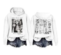 Voulkco Don't Be A Lady Be A Legend Stevie Music Nicks Suéter con Capucha Jerséis Masculinos y Femeninos Ropa callejera Neutral de Moda Harajuku Ropa de Manga Larga Relajada y Retro-Black||S