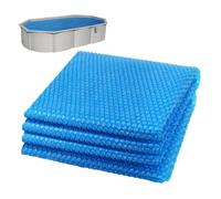 VOUNOT® Cubierta Solar Piscina Rectangular 300x200cm, Manta Térmica Espesor 120 µm, Cobertor de Verano Isotérmico para Ahorro Energético, Azul