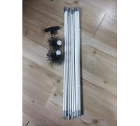 VOUNOT® Deshollinador Chimeneas Kit Cepillo Limpieza Chimenea Ø80/100mm 9M