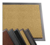 VOUNOT® Felpudo Entrada casa, Alfombra Exterior para Puerta, Impermeable Antideslizante Lavable, Alfombra para Interior y Exterior, 40x60cm, Beige