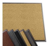 VOUNOT® Felpudo Entrada casa, Alfombra Exterior para Puerta, Impermeable Antideslizante Lavable, Alfombra para Interior y Exterior, 90x120cm, Beige