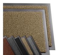 VOUNOT® Juego de 2 Felpudo Entrada casa, Alfombra Exterior para Puerta, Impermeable Antideslizante Lavable, Alfombra para Interior y Exterior, 60x90cm, Beige