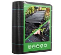 VOUNOT® Malla Antihierbas, Tela Geotextil para Control de Maleza, 2 m x 10 m, 100 g/m2, Resistente a la Rotura y Estabilizada contra UV