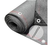 VOUNOT® Malla Sombreo y Ocultación 1.5×20m, Valla Privacidad 230 g/m² HDPE Protección UV, Red de Sombra con Bridas, para Jardín, Huerto, Balcón, Gris