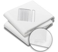 VOUNOT® Manta Termica Plantas 1.5x10m, Tela Antiheladas para Plantas con 10 Grapas TNT Tela no Tejida 50g/m², Velo Protector Heladas Vellón de Invierno, Blanco