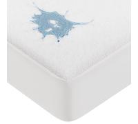 VOUNOT Protector de Colchón Impermeable 90x190x30cm, Funda Colchón Rizo Poliéster Certificación Oeko-Tex, Cubre Colchón Transpirable y Ajustable Sábana Bajera para Cama Elástica en Contorno