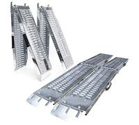 VOUNOT Rampa Plegable | Rampas de Carga 400 kg MAX | Rampa Plegable para Moto y rampa de Acceso | Resistente y Conveniente | Tamaño 160 x 22.5X 4.5cm