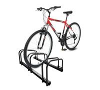 VOUNOT® Soporte para Aparcar 3 Bicicletas, Aparcamiento, Estacionamiento para Bicis, Suelo y Pared Montaje, Interior y Exterior, Negro