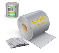 VOUNOT® Tiras de Pantalla de Privacidad de PVC 450g/m², Cinta Protección Visual Impermeable Antiviento Rollo de Valla Protectora Opaca Cercas 70mx19cm con Clips para Jardín Balcón Terraza Gris Claro