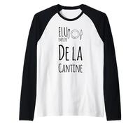 Vous avez été élu(e) employé(e) de la Cantine ! Oui Chef Camiseta Manga Raglan