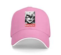 Vouttvii Gorra de béisbol para Katsuki Bakugo, gorra de sándwich ajustable negra para hombre y mujer, rosa, Talla única